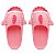 Chinelo Feminino Slide Sharky Fun Tubarão Punck Rosa Divertido + 1 Barbatana Extra - Imagem 3