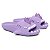 Chinelo Feminino Slide Sharky Fun Tubarão Punck Lilas Divertido + 1 Barbatana Extra - Imagem 1
