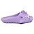 Chinelo Feminino Slide Sharky Fun Tubarão Punck Lilas Divertido + 1 Barbatana Extra - Imagem 4