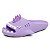 Chinelo Feminino Slide Sharky Fun Tubarão Punck Lilas Divertido + 1 Barbatana Extra - Imagem 5