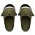 Chinelo Feminino Slide Sharky Fun Tubarão Punck Militar Divertido + 1 Barbatana Extra - Imagem 3