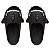 Chinelo Feminino Slide Sharky Fun Tubarão Punck Preto Divertido + 1 Barbatana Extra - Imagem 3