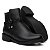 Bota Feminina Cano Curto, Salto Baixo, Conforto, Preto - Imagem 4