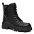 Bota Coturno Feminino Tratorada Ilhós Zíper Lateral Moderna - Preto - Imagem 2