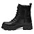 Bota Coturno Feminino Tratorada Ilhós Zíper Lateral Moderna - Preto - Imagem 3