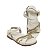 Sandália Modare Rasteira Feminina Strass 7188 Off-White - Imagem 1