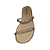 Chinelo Rasteira Strass beira rio - Dourado - Imagem 3