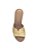 Tamanco usaflex Feminino Plataforma com costura - Dourado - Imagem 2