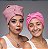 KIT 1 TOUCA CARACOL ROSE + 1 TOUCA PLOPPING ROSA PINK - Imagem 1