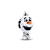 Charm Prata Disney Olaf Frozen - Imagem 1