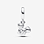 Charm Prata Pendente Disney Mickey Mouse Brilhante - Imagem 2