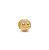 Mini Charm Dourado Emoji Feliz Texturizado - Imagem 1