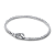 Bracelete De Prata Elos Torcidos E Fecho Em Pave - Imagem 1
