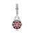 Charm Prata Pendente Joaninha Vermelha em Pavé - Imagem 2