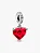 Charm Disney Beijo Mickey e Minnie e Coração Vermelho - Imagem 2