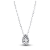 Colar Prata Zirconia Tipo Gota Brilhante - Imagem 1