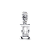 Charm Prata Pendente Ampulheta Brilhante - Imagem 1