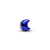 Mini Charm Prata Lua Azul Metalico - Imagem 1