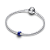 Mini Charm Prata Lua Azul Metalico - Imagem 2