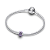 Mini Charm Prata Simbolo Do Infinito Roxo Metalico - Imagem 2
