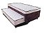 Cama Box Solteiro com Auxiliar 88X188X54 D28 marrom/bege - BONSONO - Imagem 1