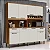 Kit Cozinha 8 Portas 2 Gavetas Cabernet Prime 100% MDF Amêndoa/ Off White - RONIPA - Imagem 2