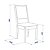 Conjunto de Mesa 6 cadeiras New Charm Noce/Off white - Imagem 4