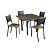 Conjunto Mesa 4 cadeira Fortaleza 90X90 - INCOMEL - Imagem 1