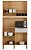 Kit Cozinha 4 Portas 1 Gaveta Moscato 100% MDF Amêndoa/ Branco - RIODOCE - Imagem 2
