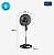 Ventilador de Coluna 40cm SUPER POWER VSP40CNB 6/pás 140w Preto - MONDIAL - Imagem 7