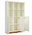 Armário Multiuso TC11 100% MDF Off White/ Freijó WJ - DALLA COSTA - Imagem 3