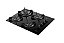 Cooktop 4 Bocas a Gás Supreme com Mesa de Vidro e Grelhadas Esmaltadas Preto - DAKO - Imagem 3