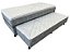 Cama Box c-Auxiliar Solteiro Uniconfort com Pilow D28 88X188X64 Cinza - BONSONO - Imagem 1