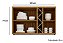 Armário Aéreo Duplo Reflecta Tempranillo 100% MDF Amêndoa/ Off White- RIO DOCE - Imagem 3
