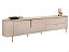 Rack Bancada Painel  Celine 100% MDF com LED Off/ White - DJ MÓVEIS - Imagem 3