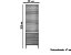 Paneleiro 4 Portas Nicho para Micro Napoli Prime  100% MDF Amêndoa/  Off White - RIO DOCE - Imagem 4