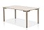 Mesa Isis 4 Lugares 120x90 Tampo  MDF com Vidro Champagne - AÇO NOBRE - Imagem 1