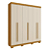 Roupeiro 6 Portas 2 Gaveta Paolla Cinamomo Off White - ACP - Imagem 1