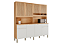 Kit Cozinha 8 Portas 2 Gavetas Concord 100% MDF Amêndoa/ Off White - RIO DOCE - Imagem 1