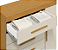 Cômoda Sapateira Rayane 5 Gavetas 1 Porta 100% MDF Cinamomo Off White - ACP MÓVEIS - Imagem 4