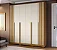 Roupeiro 6 Portas 3 Gavetas Jamile 100% MDF Cinamomo/ Off White -ACP MÓVEIS - Imagem 2