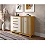 Cômoda 5 Gavetas 2 Poortas Bella 100% MDF Cinamomo Off White - ACP MÓVEIS - Imagem 2