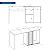 Mesa para Computador TECH 1.4 Freijó/ Off White - CAEMMUN - Imagem 5