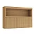 Armário Aéreo 1 Porta Ripado Marquesa 100% MDF Nature - NESHER - Imagem 1