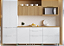 Armário Aéreo 1 Porta Micro-ondas Marquesa 100% MDF Nature - NESHER - Imagem 2