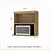 Armário Aéreo 1 Porta Micro-ondas Marquesa 100% MDF Nature - NESHER - Imagem 3