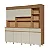 Kit Cozinha 6 Portas 3 Gavetas Realeza 100% MDF Carvalho Greice - NESHER - Imagem 1