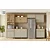 Paneleiro Cristaleira Reflecta 4 Portas Condessa 10% MDF Carvalho Greice - NESHER - Imagem 2