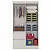 Roupeiro 4 Portas 2 Gavetas Maragogi Plus Flex 3047R-366 Branco/ Rosa Brilho - ATUALLE MOVÉIS - Imagem 3