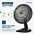 Ventilador 40cm Mesa NVT408P 8 Pás 140W Preto/ Prata - MONDIAL - Imagem 2